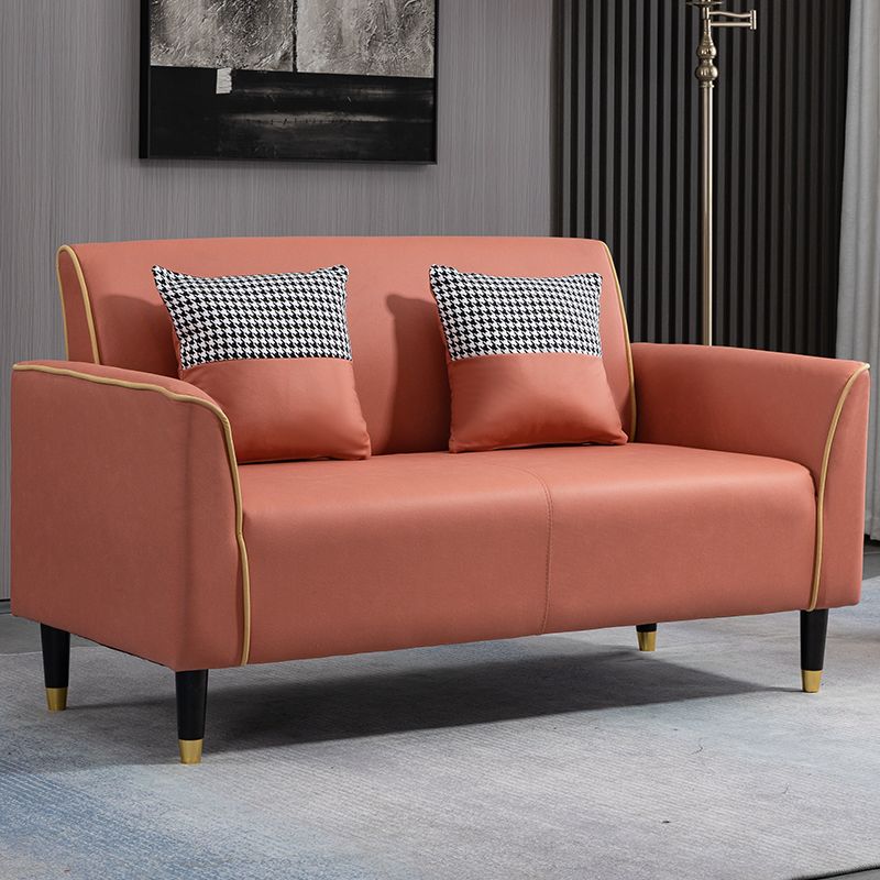 Pillows Included Standard Sofa Stain Resistant Settee with Leg