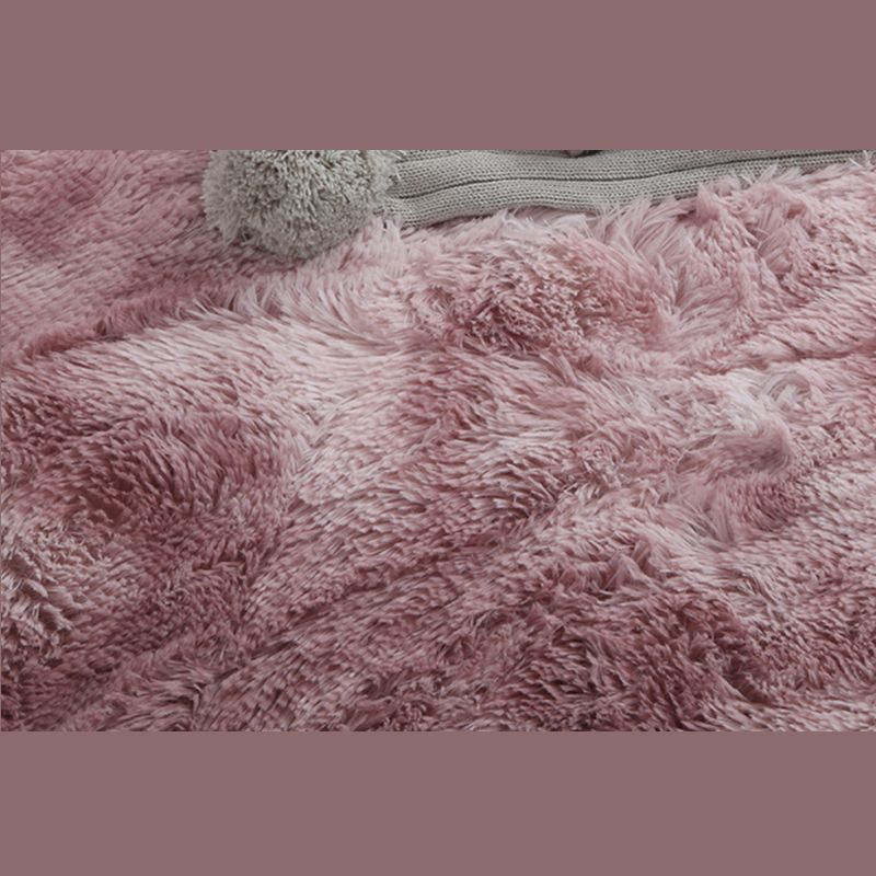 Simple Multicolor Modern Rug Polyester Tie-Dye Effect Area Rug Non-Slip Backing Carpet for Living Room