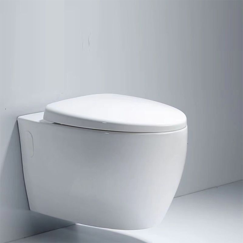 Modern Ceramic White Flush Toilet Wall Hung Urine Toilet with Seat for Bathroom