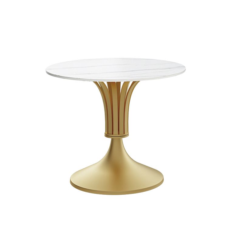 Modern Style Dining Table Round Sintered Stone Table for Dining Room