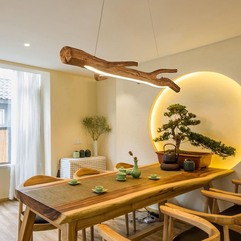 Lustre moderne île japonaise Lumières de lustre en acrylique pour la salle de thé