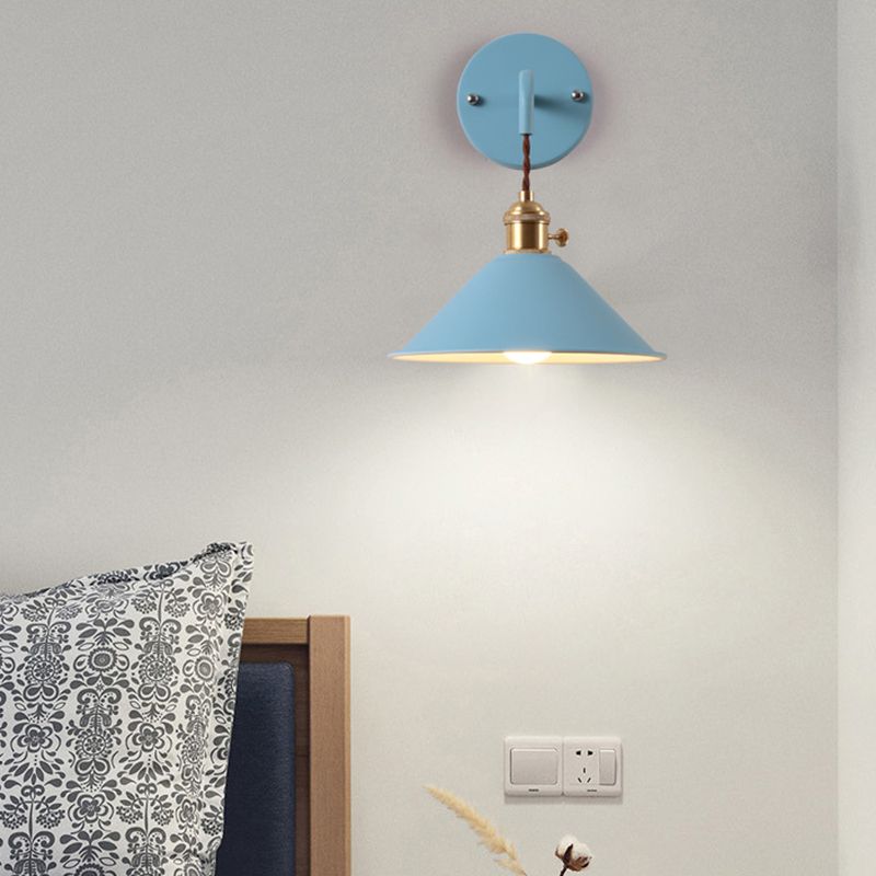 Modernism Macaron Wall Light Cone Shaded Lighting for Foyer Room