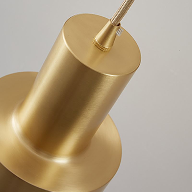 Metallzylinderwandmontaglampen Moderner Stil 1 leichte Leuchtenleuchten in Gold