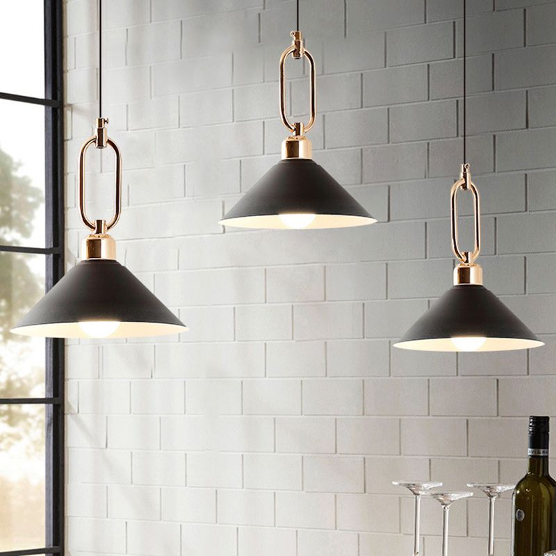 Macarons moderni ombrello ombrello a sospensione Light Metal Cipante Lighting con anello metallico