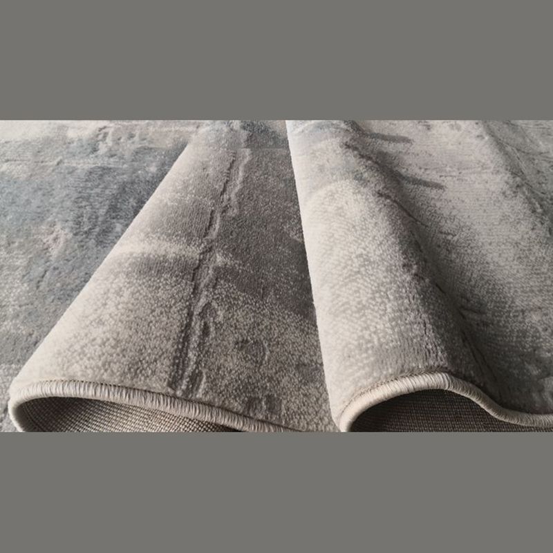 Grey Tone Simplicity Area Carpet Polyester Abstract lines Indoor Rug Washable Carpet for Living Room