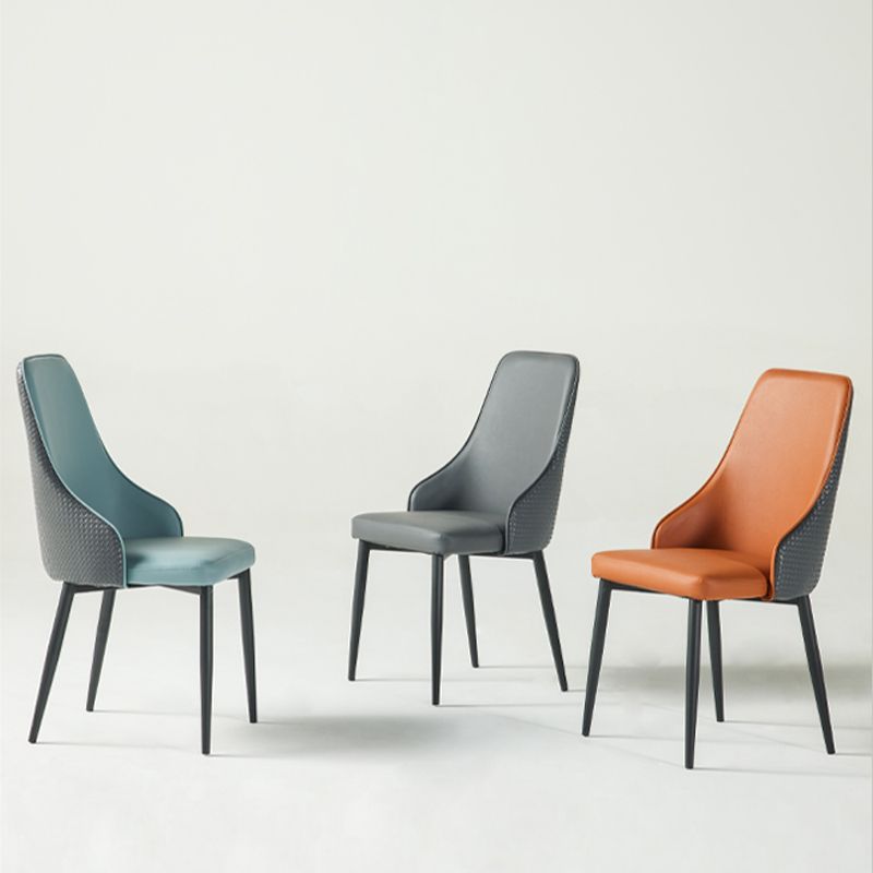 Parsons Dining Accent Chair Industrial Upholstered Dining Side Chair