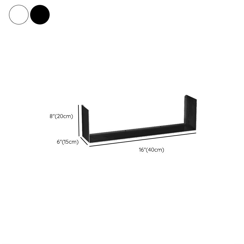 Urban Wall Unit Metal Bookshelf Closed Back Shelf for Living Room