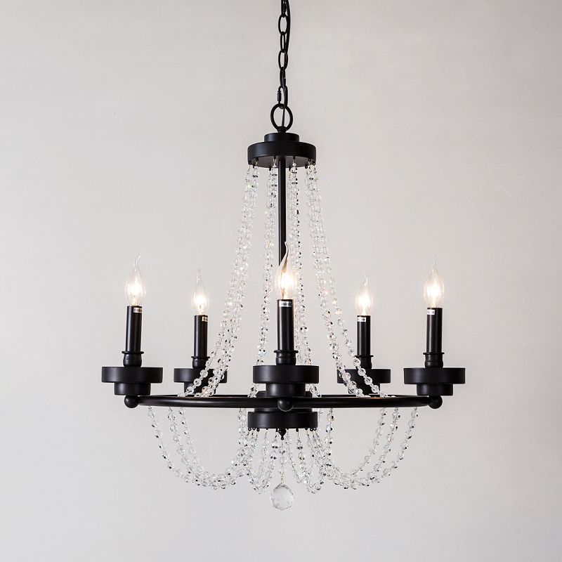 LAMPE MÉTALLIQUE LAMPE SUSPENSION DE RETRO 5-LIGHT CHANDELIER PROST DE LA PLUS