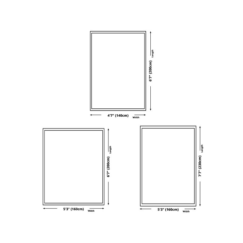 Abstract Gradient Color Rug Polyester Indoor Rug Non-slip Carpet for Living Room and Bedroom