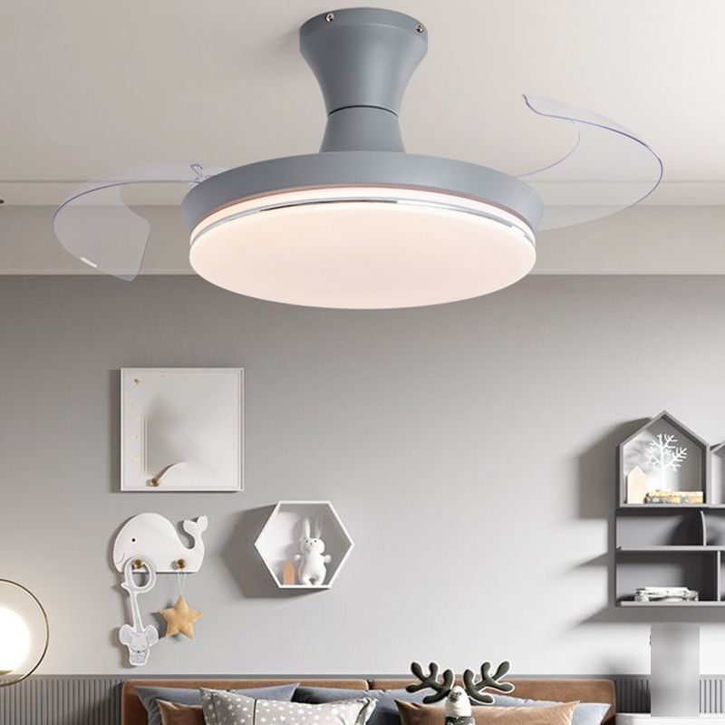 Invisibles Blades ventilateur de la fréquence de lumière Conversion de la chambre pour enfants LED LED LETHER