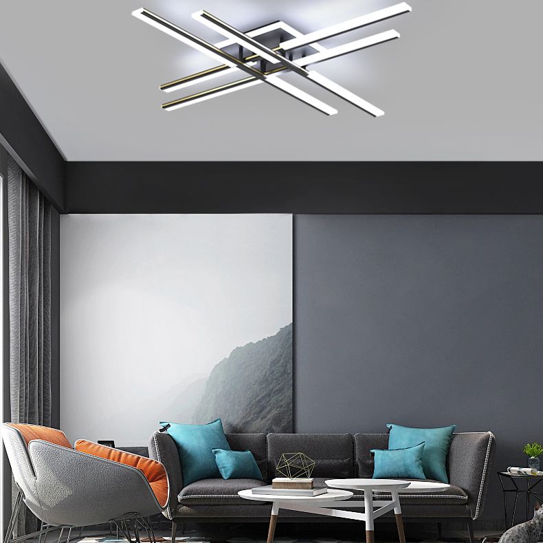 Plafonnier Spoutnik à 4 lumières, nouveau plafonnier moderne en aluminium pour chambre à coucher