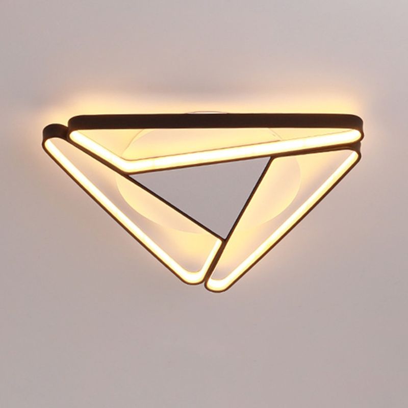 Style moderne triangle encastré luminaire métal trois lampes encastré plafonnier