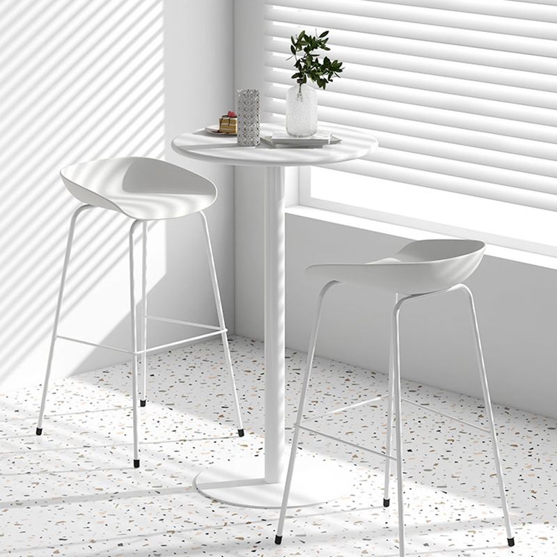 Modem & Contemporary Metal Round Bar Wine Table for Living Room