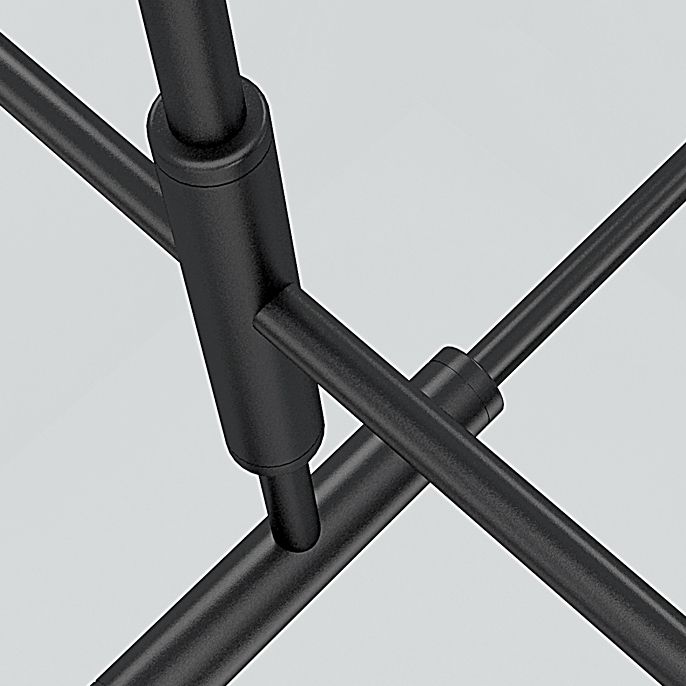 Semplice lampadario lineare elegante con tonalità tamburo acrilico 2/4 luci a LED Luce sospesa per soggiorno per soggiorno