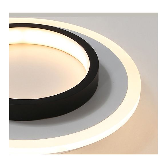 Geometric Acrylic Close to Ceiling Lamp Contemporary LED Close to Ceiling Lighting Fixture