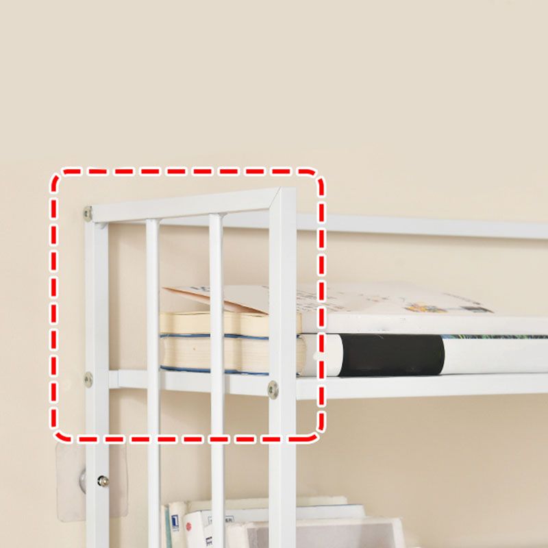 Modern Metal Bookshelf Home Office Standard Bookcase with Shelves