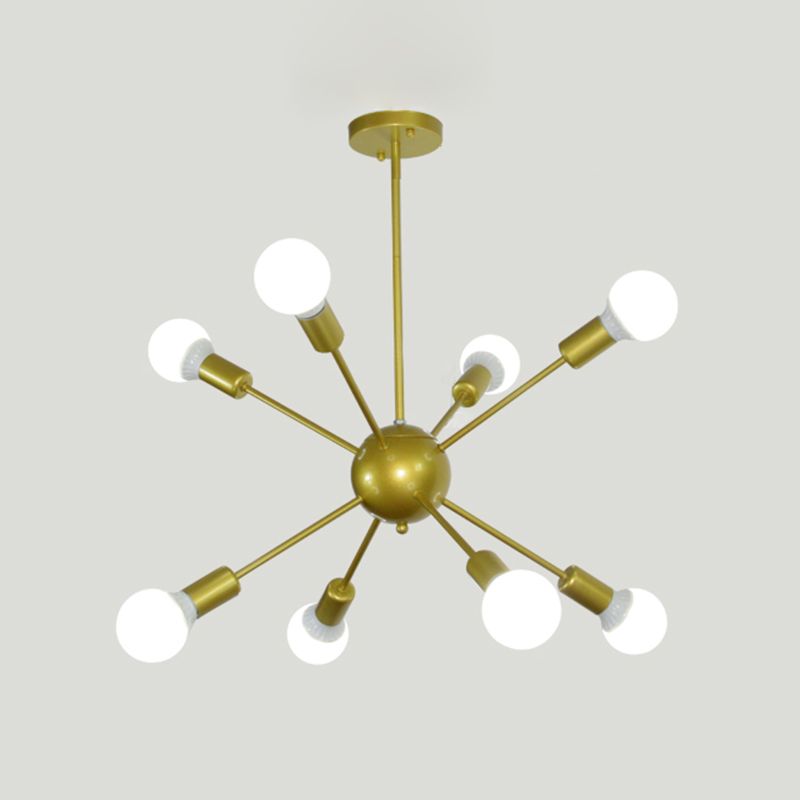 Radial Shape Chandelier Lights Industrial Style Metal Chandelier Pendant Lights