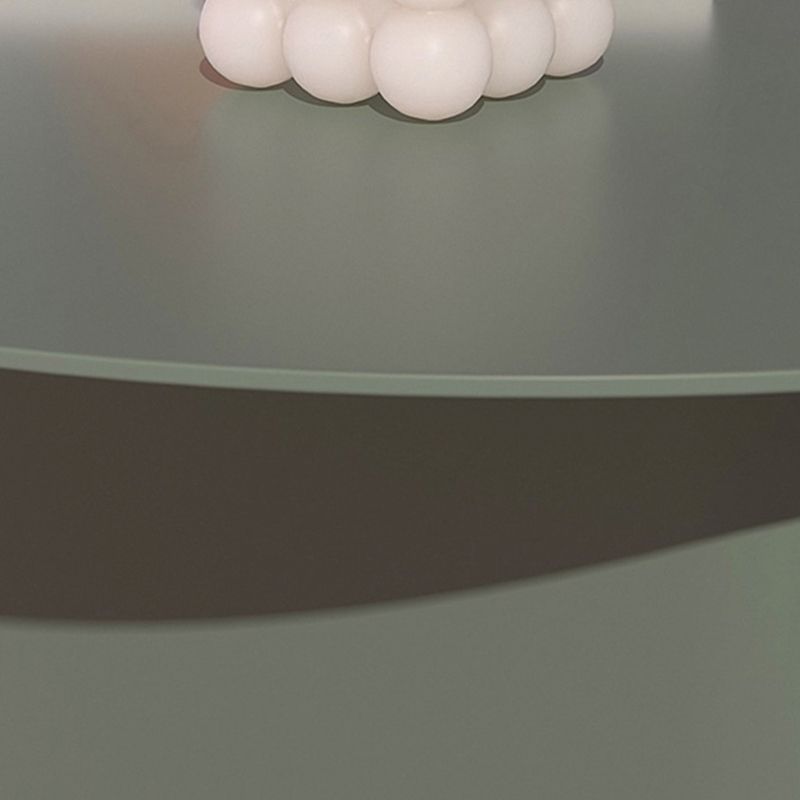 Metal End Table Mid-Century Round Side End Table with Storage