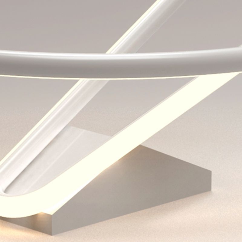 Plafonnier encastré à LED de simplicité de lumière montée au plafond de cercle en métal
