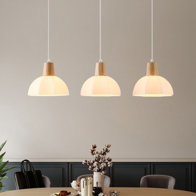 Geometrischer Farbton mehrlächer moderne einfache Glasstil-Deckenleuchten in Braun