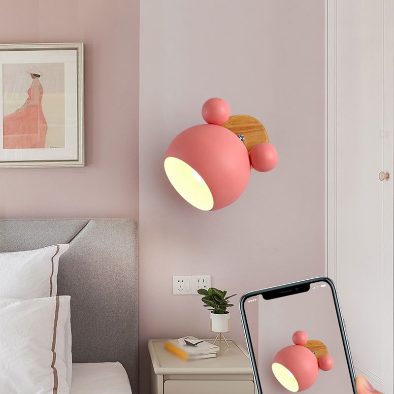 Iluminación geométrica de pared de pared estilo moderno metal 1 luz de pared de pared ligera