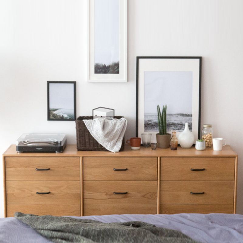 Traditional Storage Chest Dresser Solid Wood Dresser with Drawers