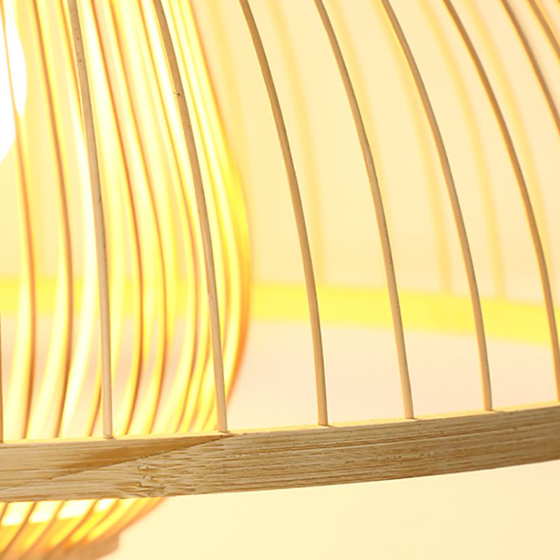 Bamboo moderne suspendu le luminaire pendentif simple pour le salon du salon