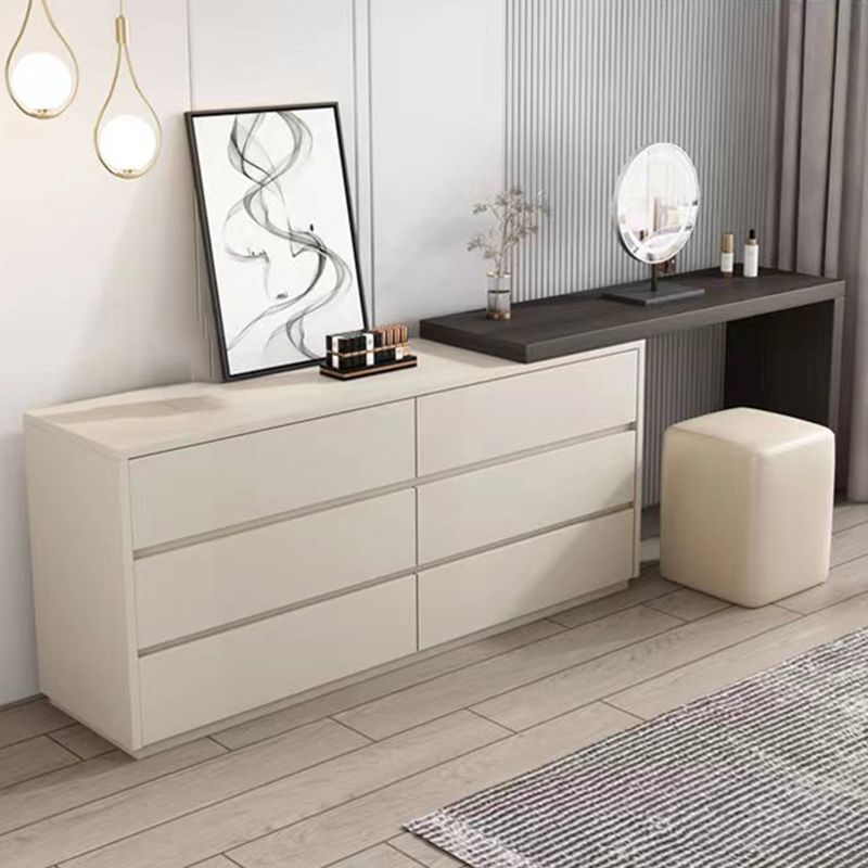 15" Wide Contemporary Make-up Vanity White Wooden Dressing Table