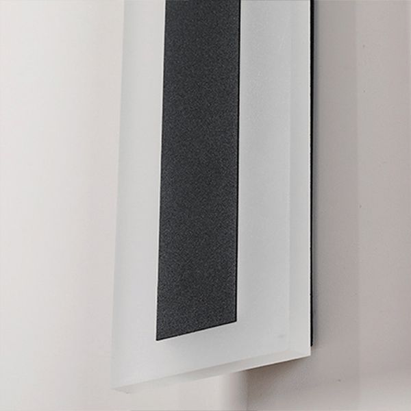 Rechthoek wandlicht moderne stijl led indoor buiten lijn vorm wandlamp armatuur