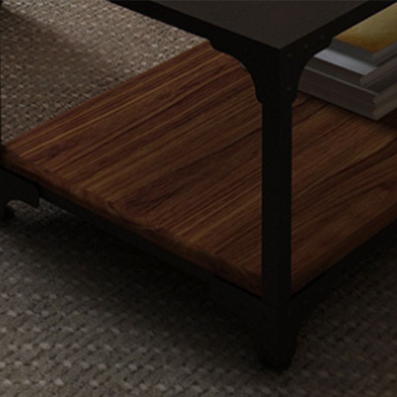 Contemporary Coffee Cocktail Table Solid Wood 4 Legs Coffee Table