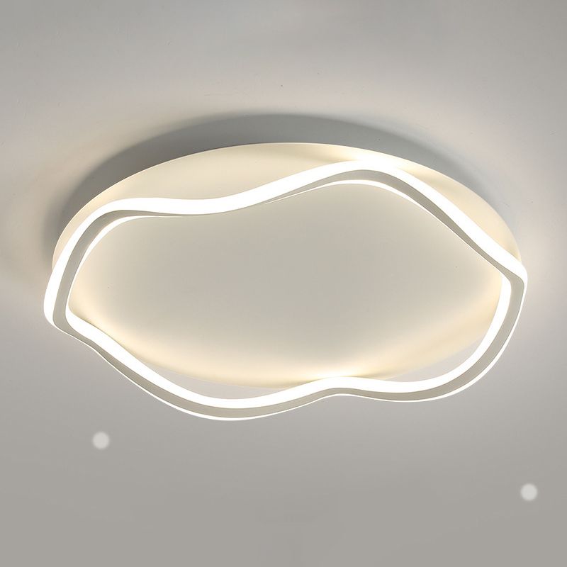 Modern Style Flush Mount Licht Acryl 1 Licht Plafond Licht voor slaapkamer