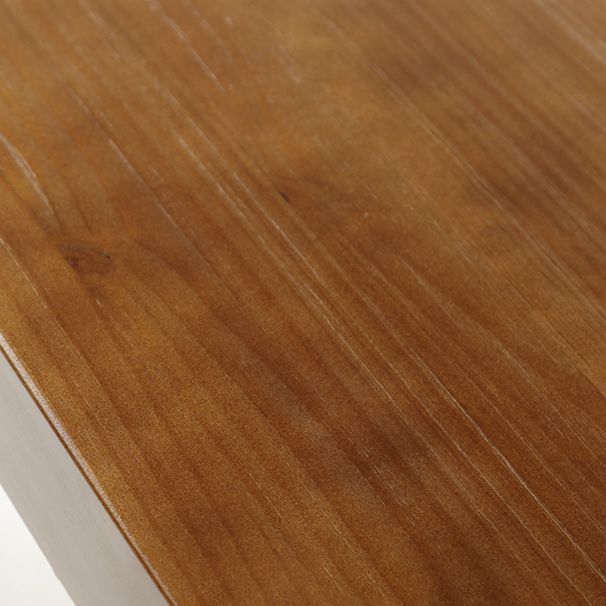 Natural and Black Dining Site Table Industrial Wood and Metal Dining Table