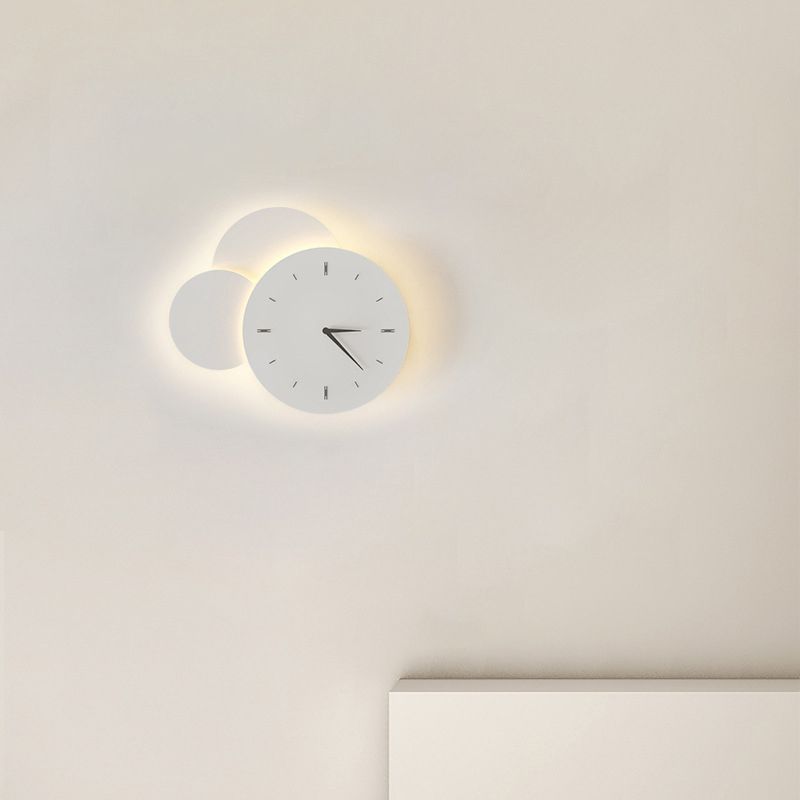 Single White Modernism Wall Mounted Sconce LED Unique Wall Light
