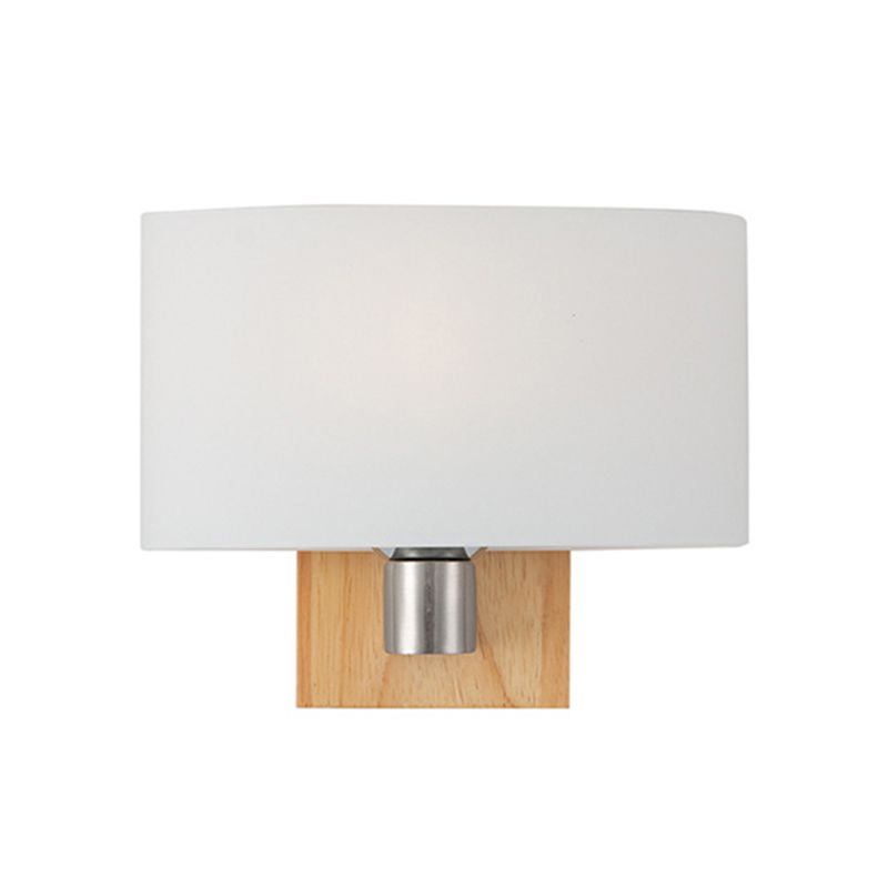 Ultra-modern Cylinder Wall Sconce Lighting Wood Wall Mounted Light Fixture for Living Room