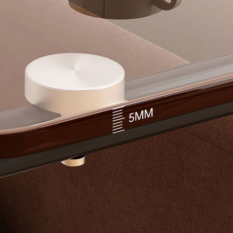 Modernistic Multilayer Tier Corner Table Glass/Marble Side End Table with Storage