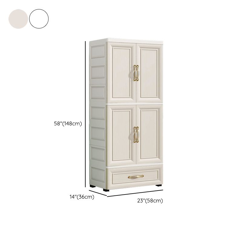 Modern Chest Scandinavian Nursery Dresser Plastic Kids Nightstand , 14.04 Inch Width