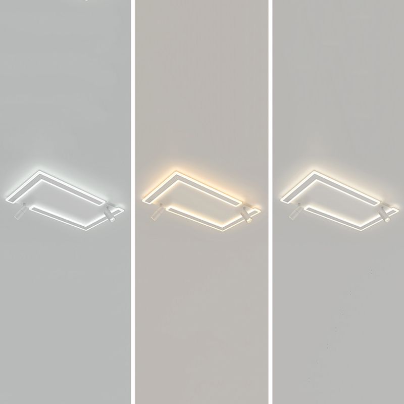 Plafonniers Simplicity avec spots LED Plafonnier encastré