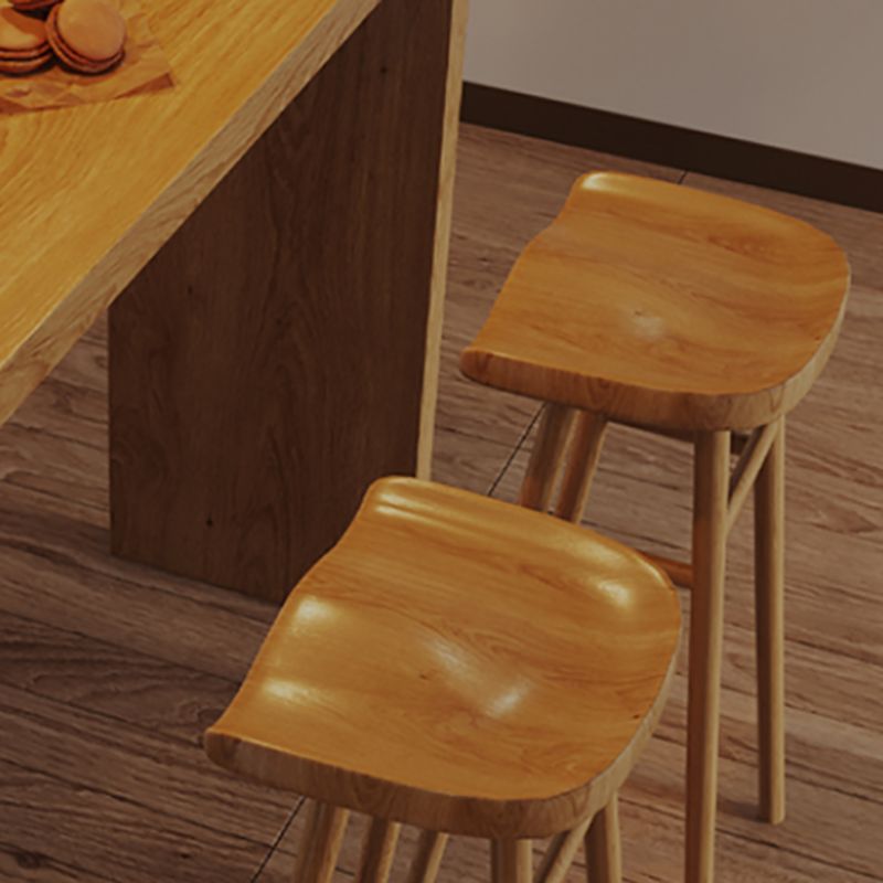 Rectangle Bar Table Set Modern 1/3 Pieces Solid Wood Counter Height Set