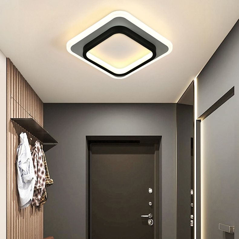 Geometric Acrylic Close to Ceiling Lamp Contemporary LED Close to Ceiling Lighting Fixture