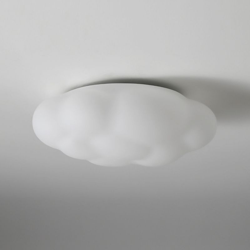 Single White Modern Flush Mount Lighting Acrylic Ceiling Light for Bedroom