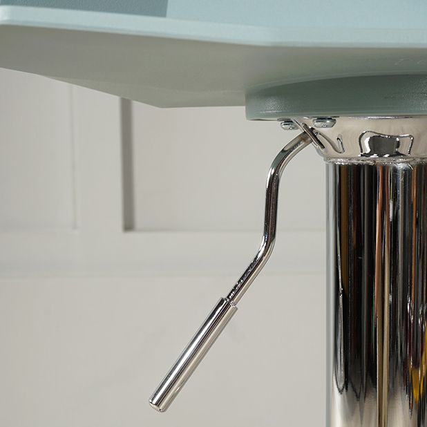 Modern Plastic Low Back Counter Stool Plastic Furniture in Matte Finish