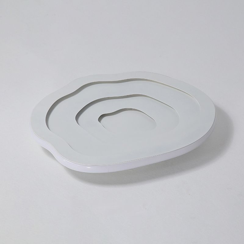 Witte bloem inbouw plafondverlichting armatuur minimalistische LED acryl inbouwlamp