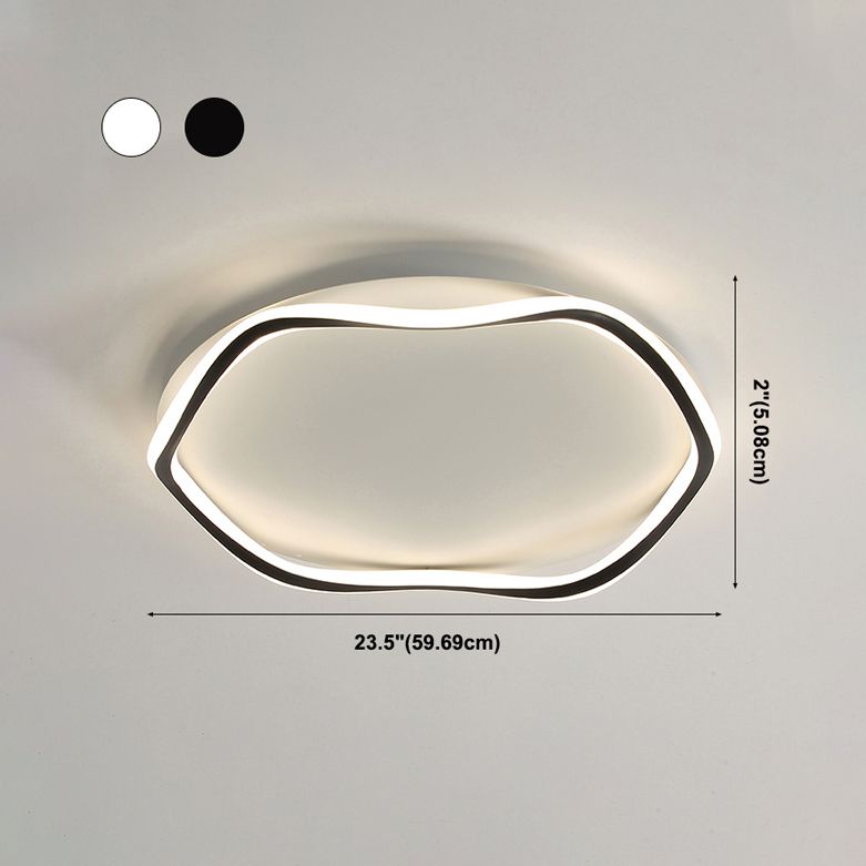 Luminaires de plafond encastrés de simplicité en aluminium pour salon salle à manger