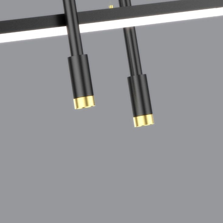 4-Lights Modern Style Island Pendants Metal Pendant Lights for Dining Room