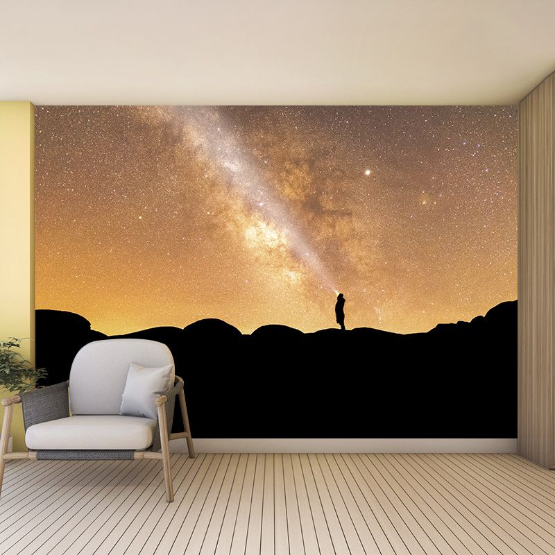 Washable Photography Mural Wallpaper Starry Sky Indoor Wall Mural