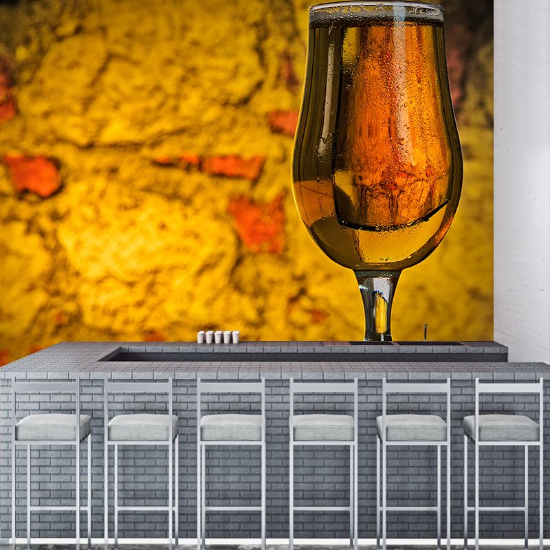 Contemporary Bar Mural Wallpaper for Commercial Use, Personalized Size Available