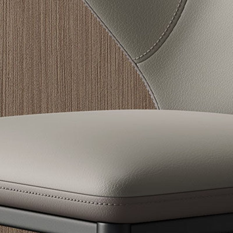 Industrial Style Side Chair Wingback Metal Dining Room Chair for Kitchen