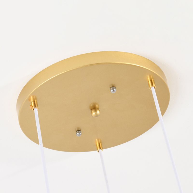 Luz colgante de pescado artístico Minimalista Metal Comedor LED LECHE