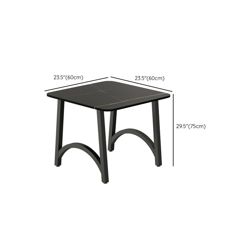 Modern Furniture 1/2/3/5/7/9 Pieces Sintered Stone Dining Set in Black