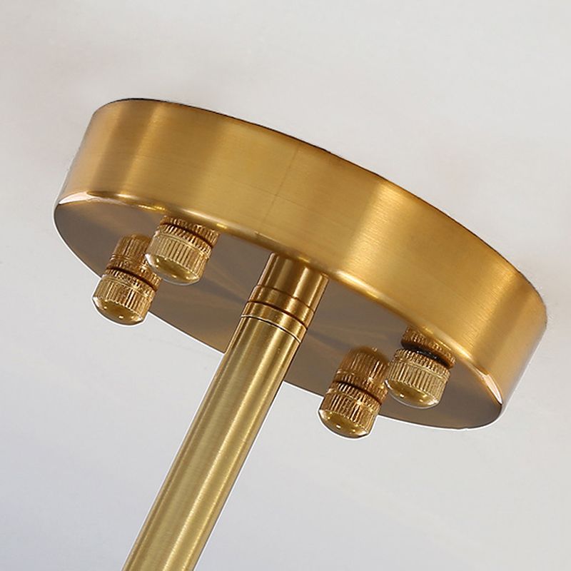 Modern Style Island Pendants Glass Pendant Lights in Gold for Living Room